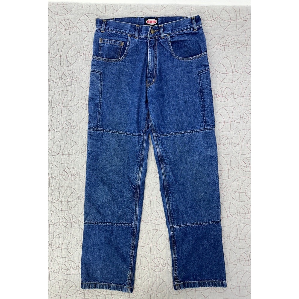 Sliders Riding Jeans Blue Kevlar Reinforced Motorcycle / Mens 30x32